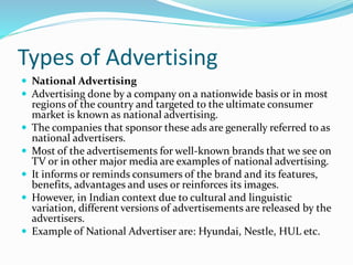 Types of advertising
