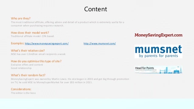 Types of affiliate marketing for advertisers