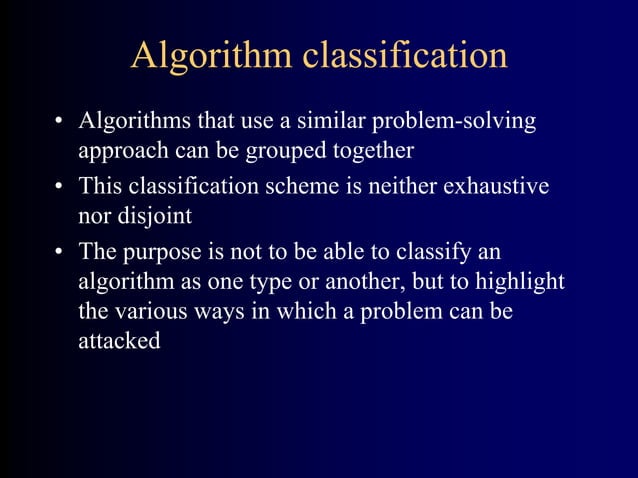 Types of algorithms | PPTX