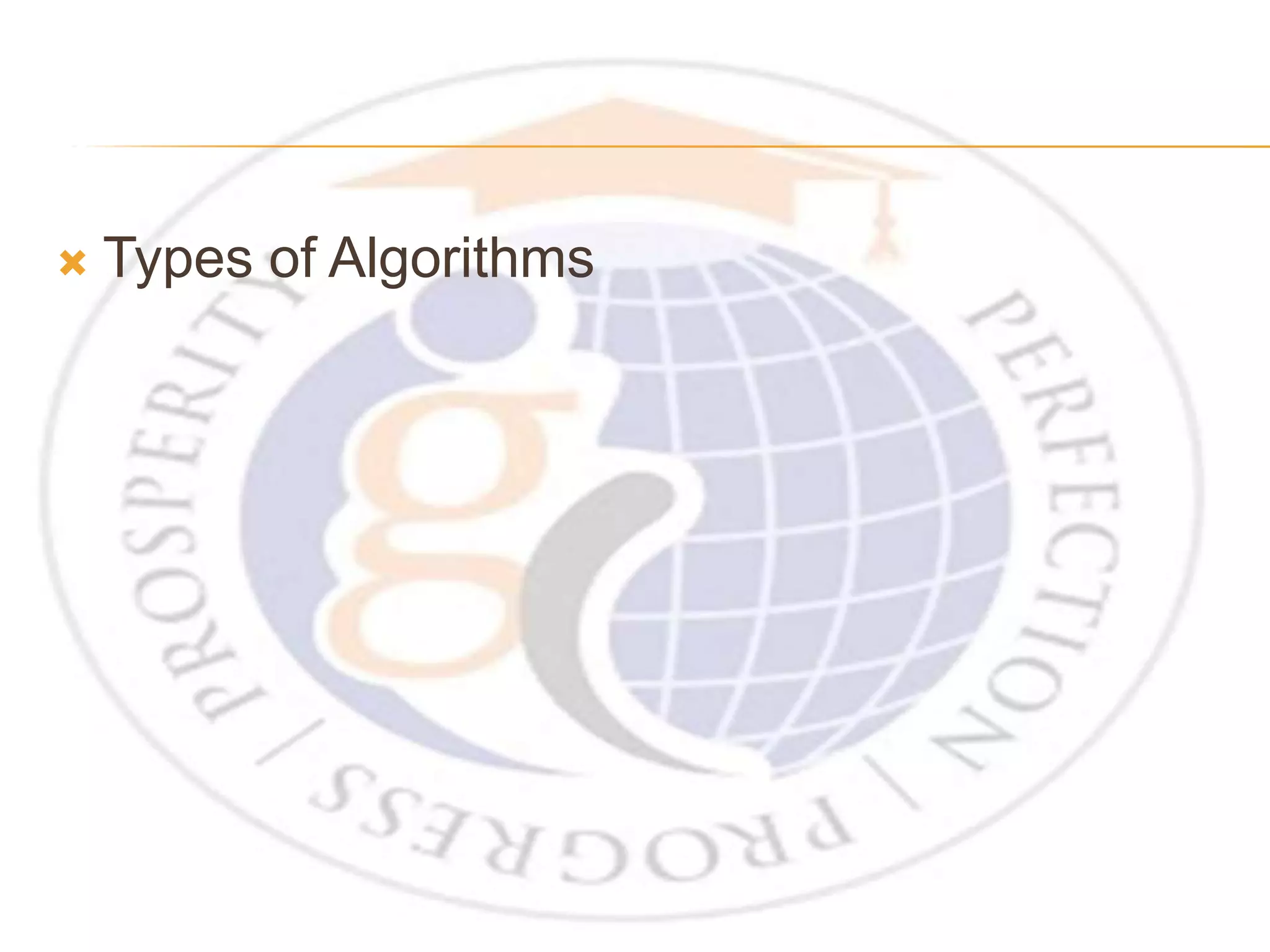  Types of Algorithms 