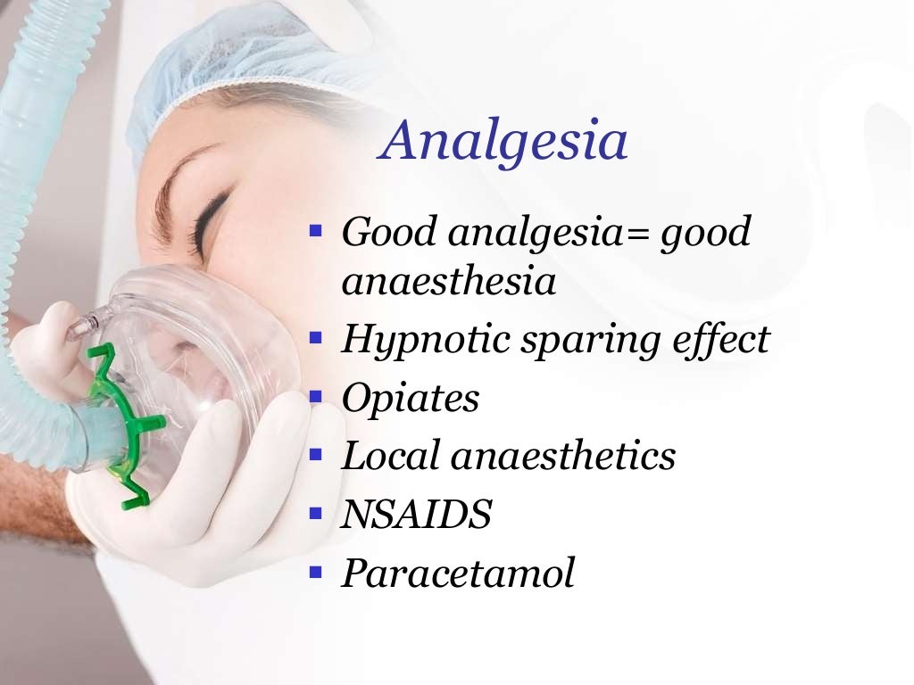 Types of anesthesia