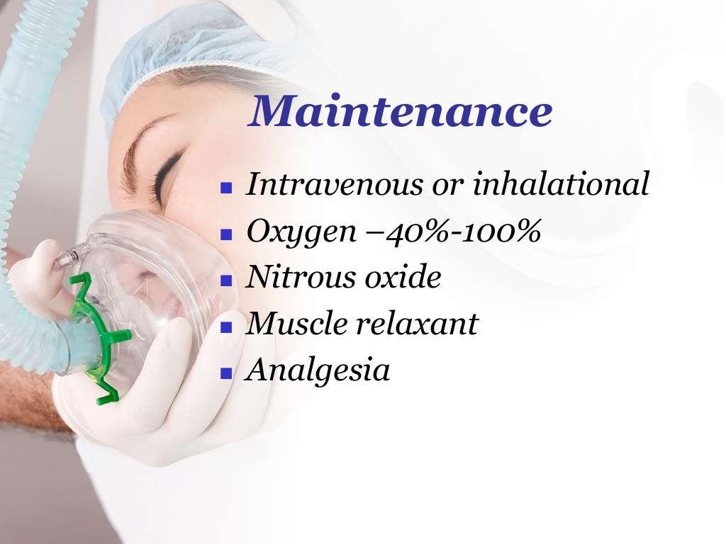 Types of anesthesia