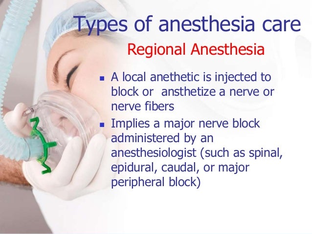 Types Of Anesthetics | Types of anaesthesia – AOUV