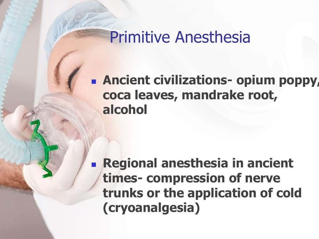 Types of anesthesia