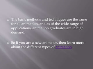 Types of animation | PPTX