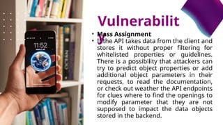 TYPES OF API & vulnerabilities (Muqaddas Bin Tahir) .pptx