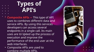 TYPES OF API & vulnerabilities (Muqaddas Bin Tahir) .pptx