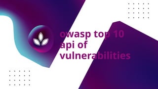 Api Muqdass TYPES OF API & vulnerabilities (Muqaddas Bin Tahir) .pptx