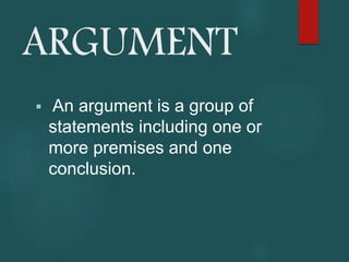 Types of Argument presentation | PPTX