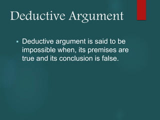 Types of Argument presentation | PPTX