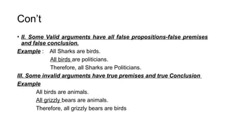 LOGIC: Types of Arguments: THIRD SESSION.pptx