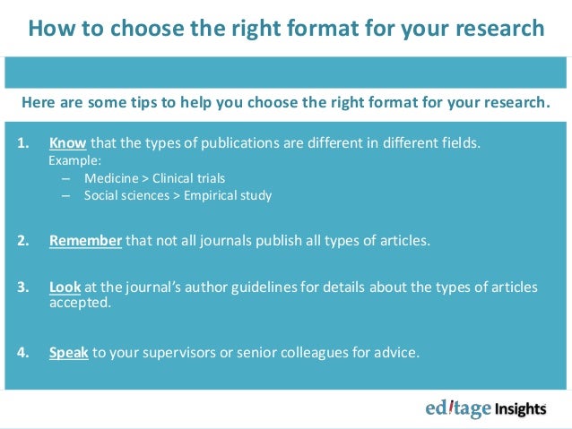 What Types Of Articles Do Journals Publish