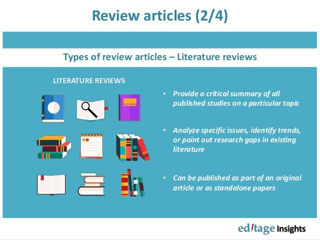 different types of review articles