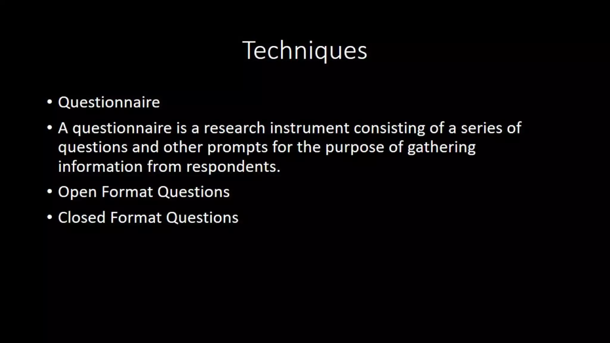 Types of assessment tests and techniques
