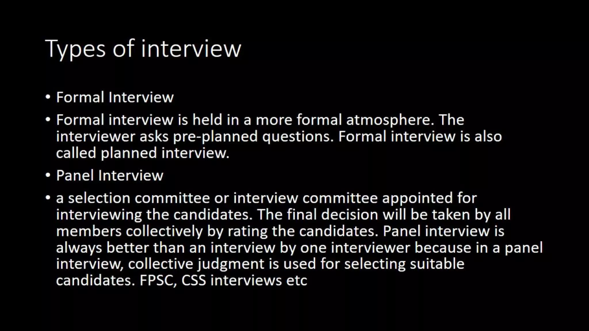 Types of assessment tests and techniques