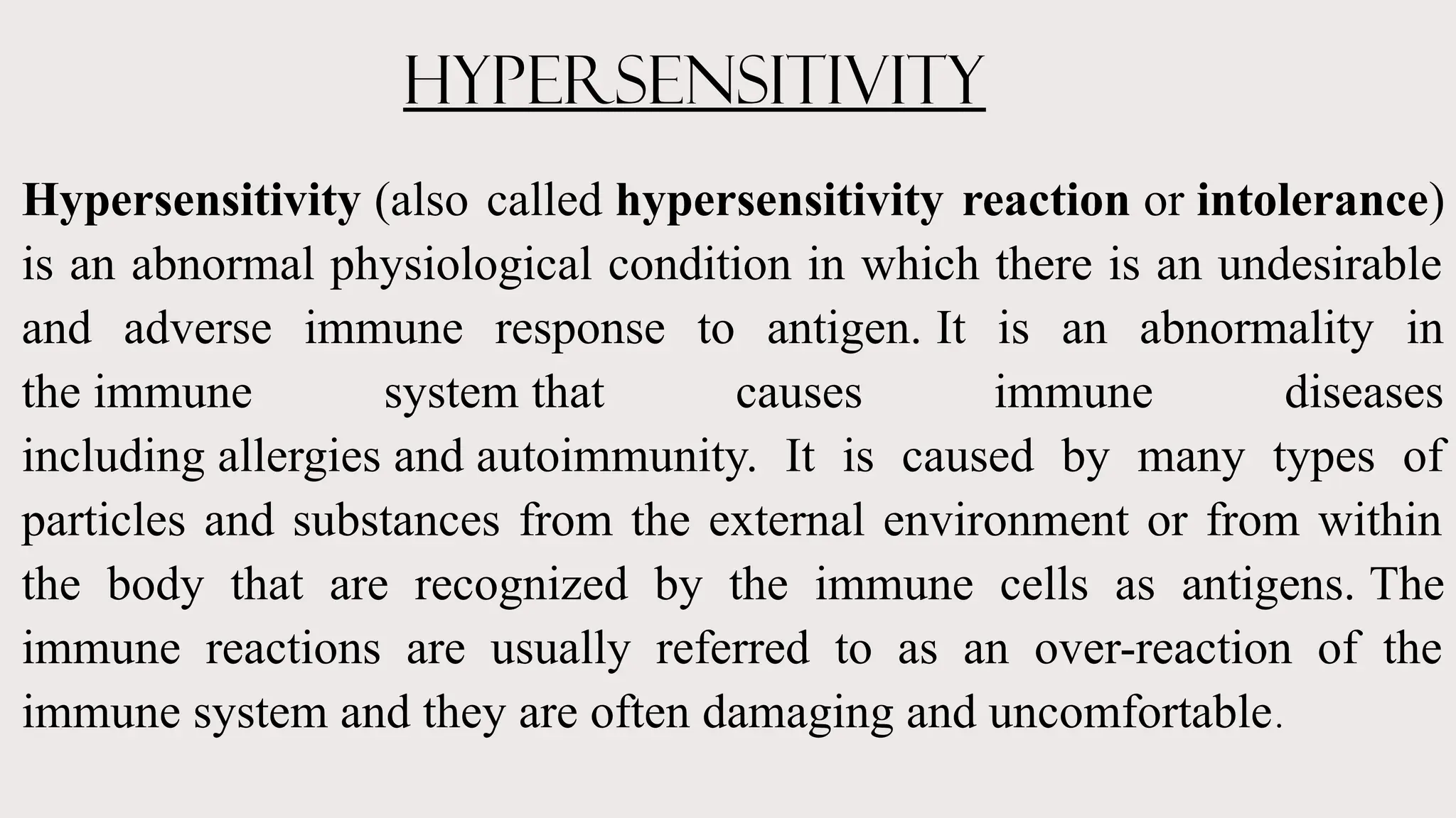 Fresh Look at Types Of Autoimmunity And Hypersensitivity Pptx