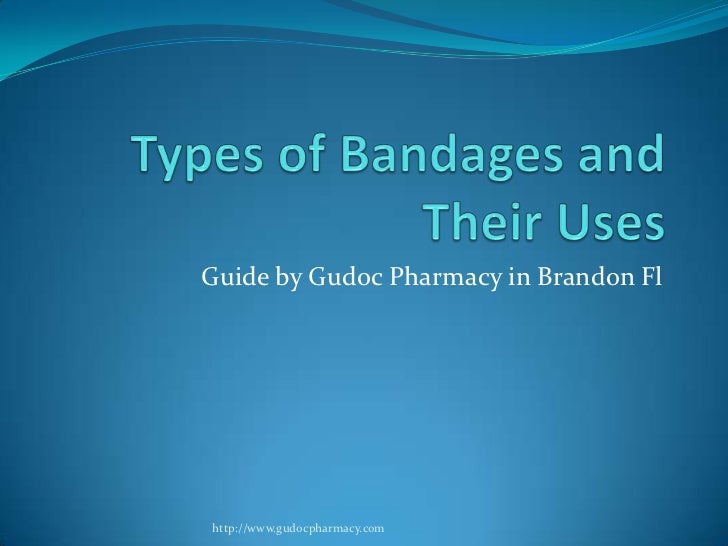 Types of Bandages In a Pharmacy in Brandon