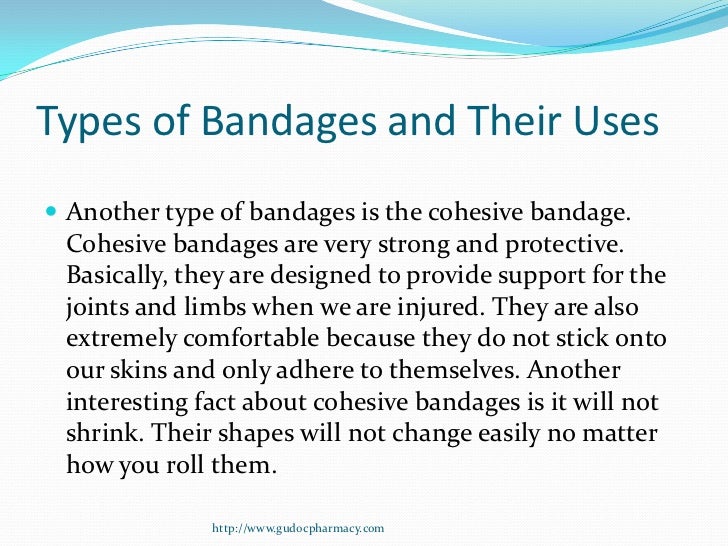 Types of Bandages In a Pharmacy in Brandon