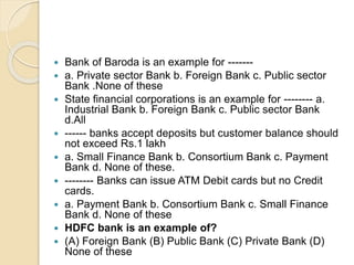 Types of banks | PPTX