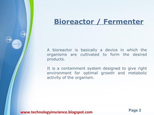 Types Of Bioreactors Fermenters PPT