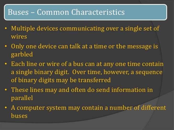 Types of buses of computer
