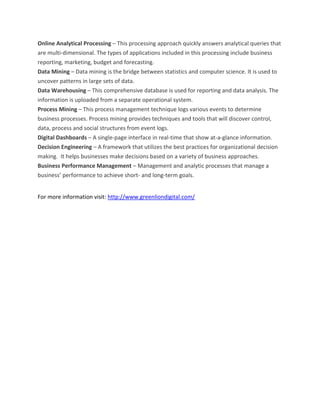 Types of business intelligence tools | PDF