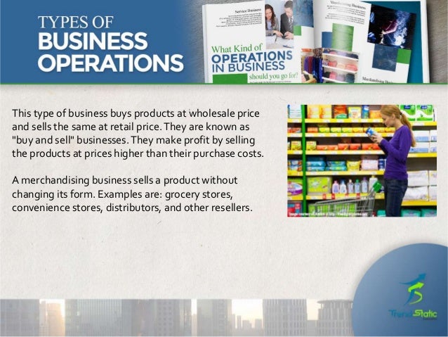 types of business operations 3 types of business