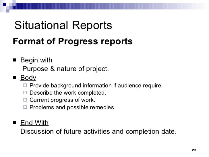 Business reports examples