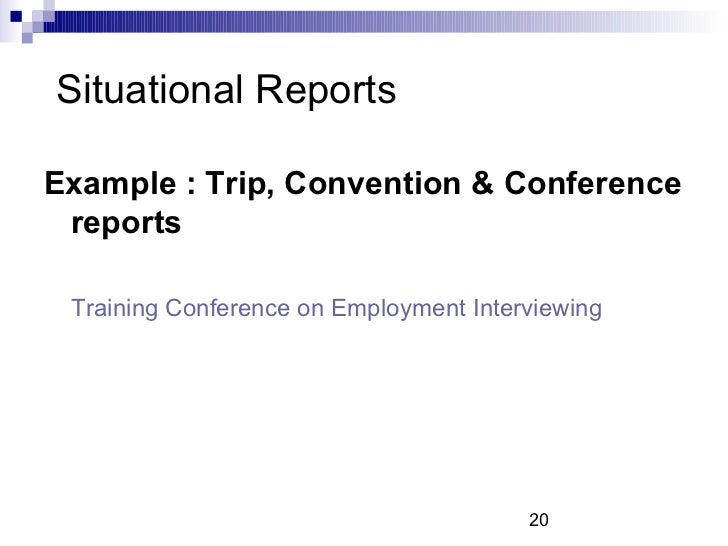 Types of business reports