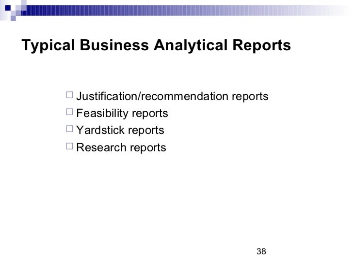 Business reports examples