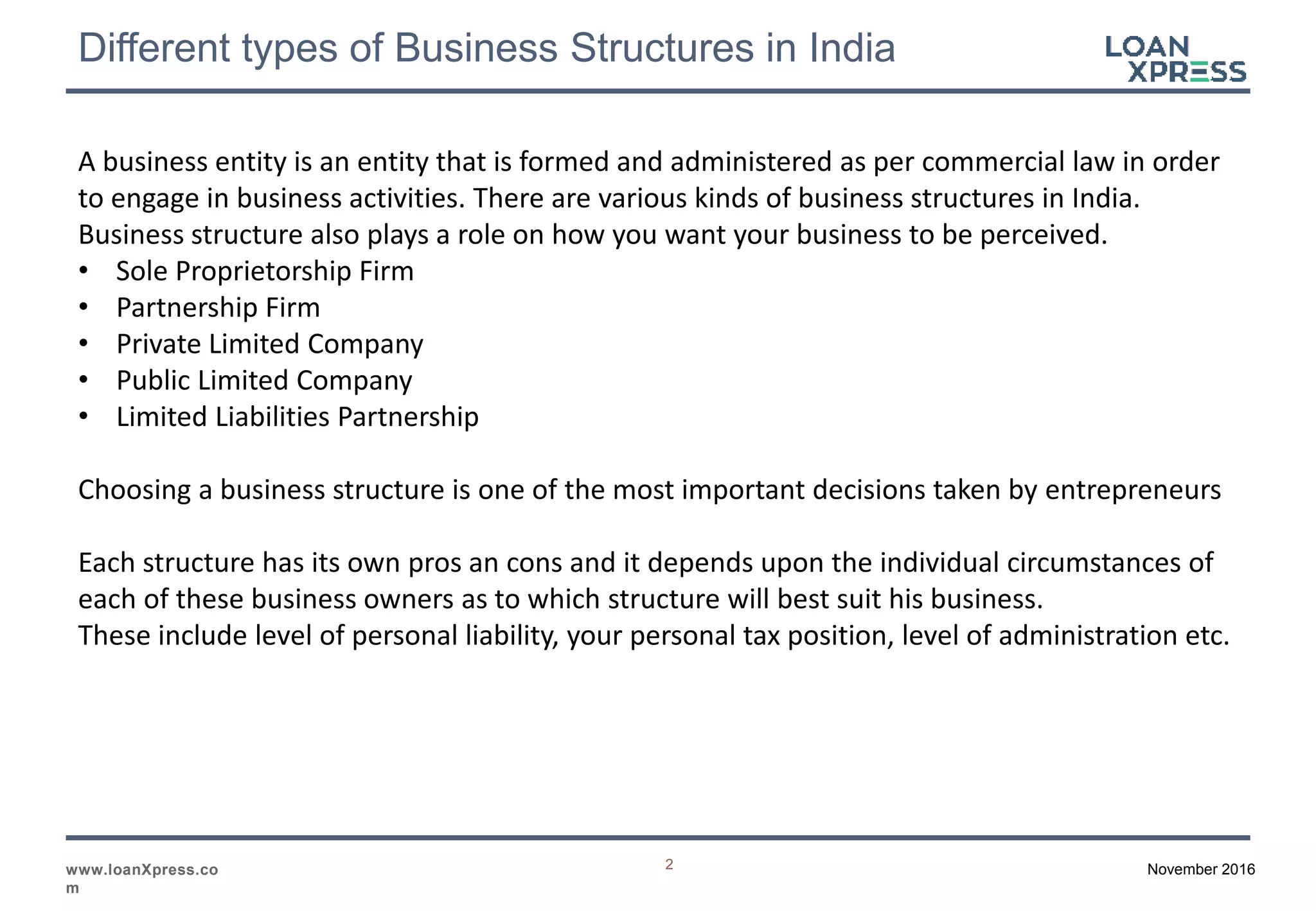 types-of-business-structures-in-india-ppt