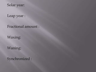 Types of calendar | PPTX