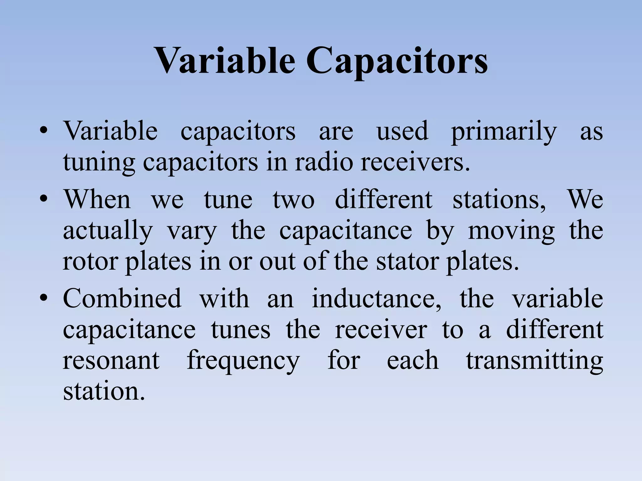 Types of capacitors | PPTX