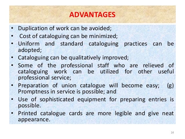 TYPES OF LIBRARY CATALOGUES