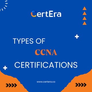 www.certera.co
TYPES OF
CCNA
CERTIFICATIONS
 