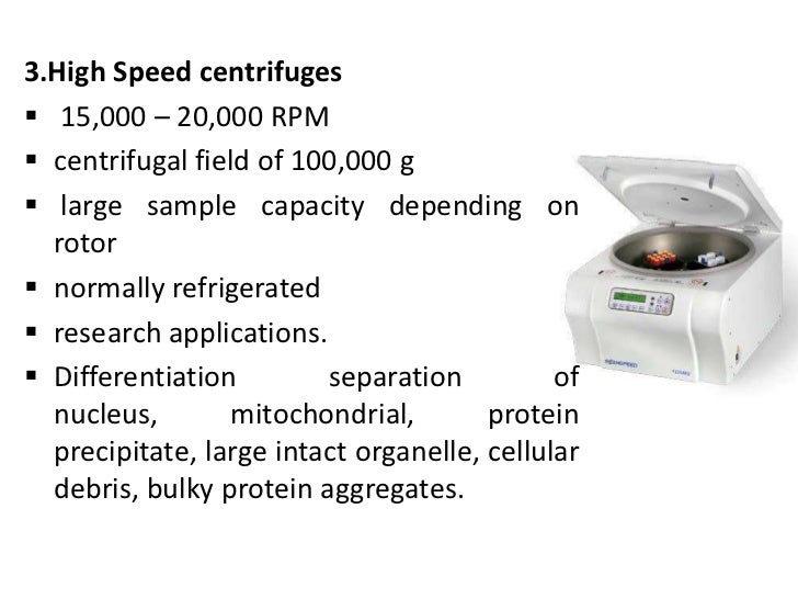 Types of centrifuges