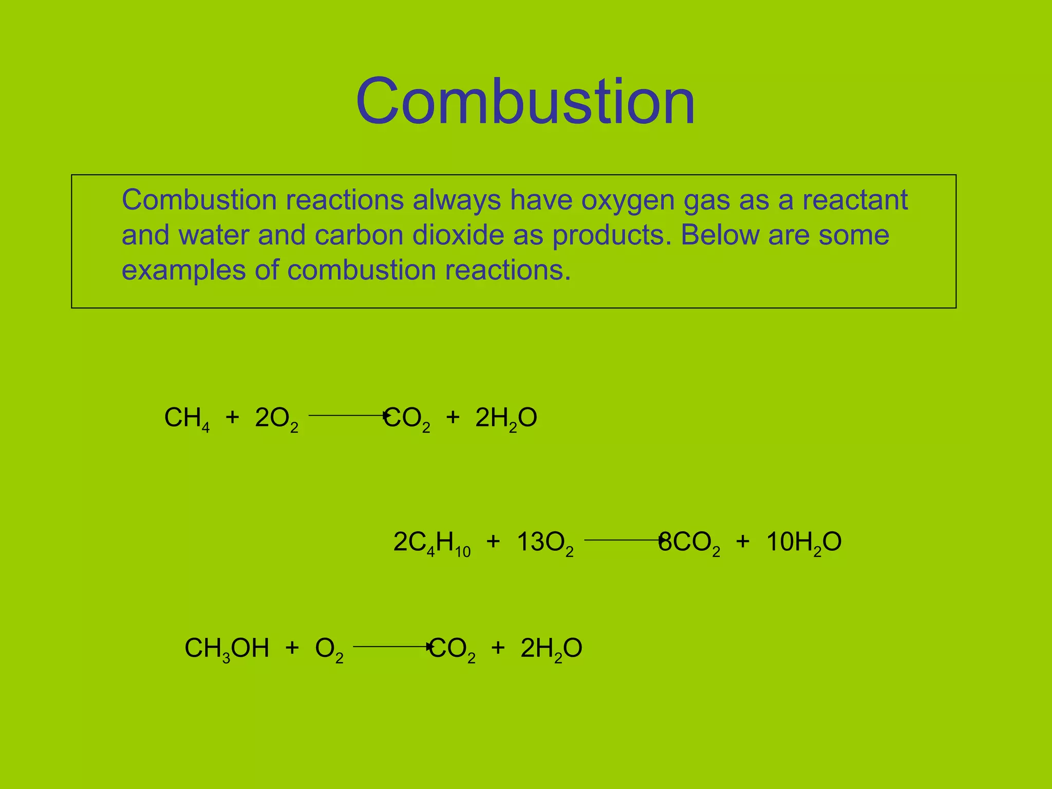 Types of chemical reactions | PPT