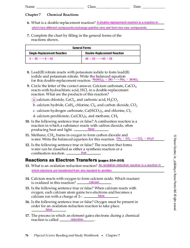 40 Types Of Chemical Reactions Worksheet Answers - combining like terms