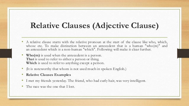 Types of Clauses in English Grammar