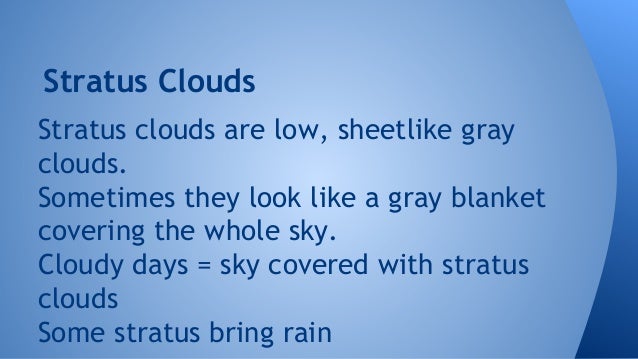 types of clouds types of clouds powerpoint