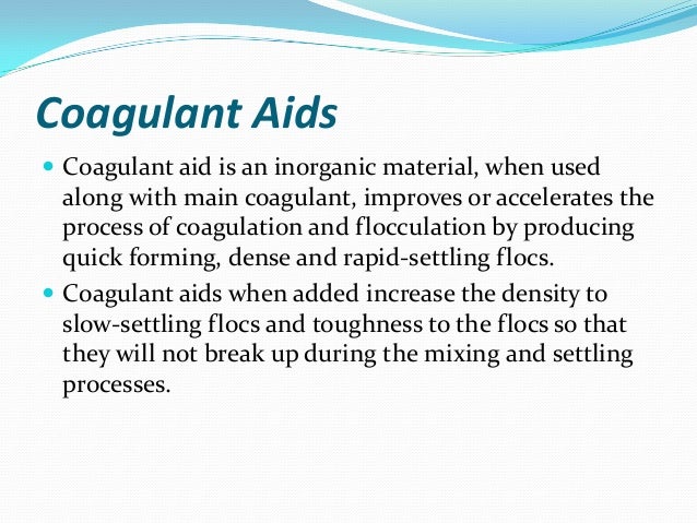 types of coagulants coagulant