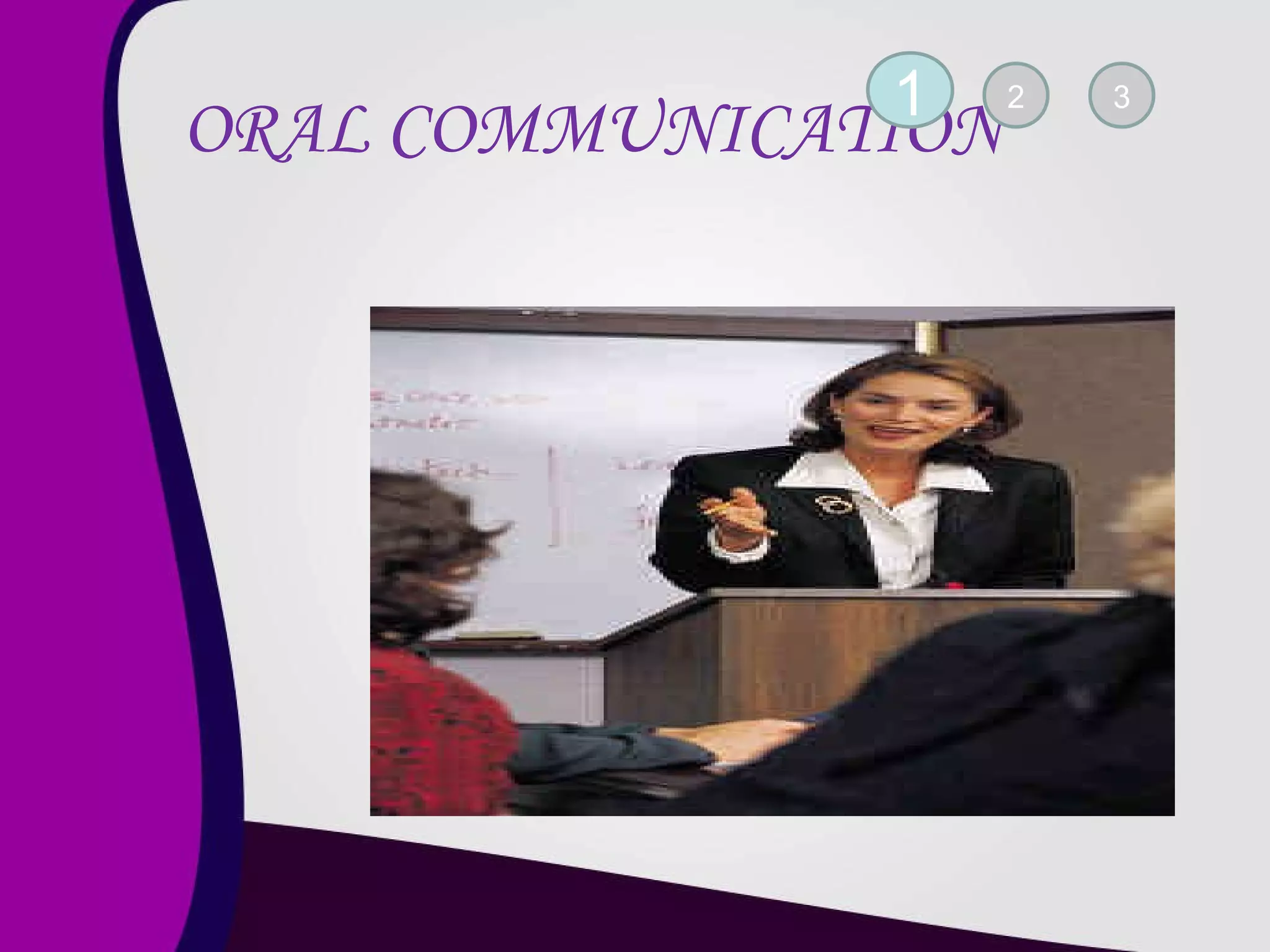 ORAL COMMUNICATION 1 2 3