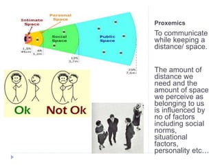 Distance When Talking Types of communication | PPTX