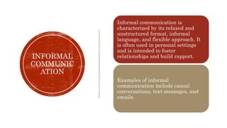 Written Informal Communication Types of Communication.pptx