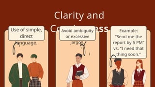 Clarity Examples Types of Communication Strategies Educational Presentation in Beige ...