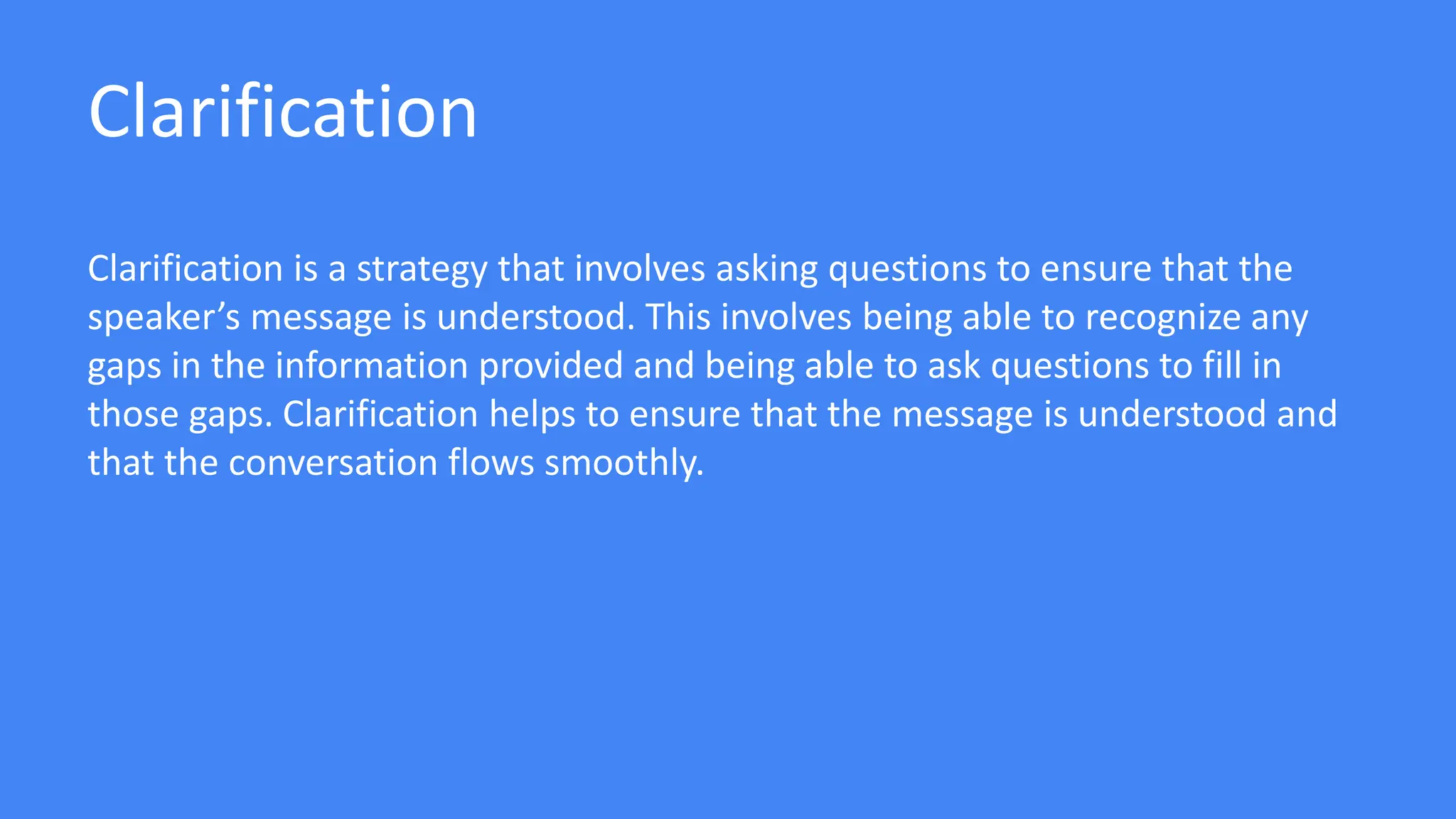 Communicative Strategies In Oral Communication