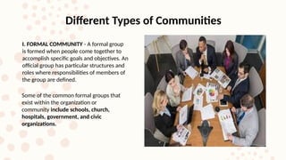 Comprehensive Overview of Community Types and Their Distinct ...