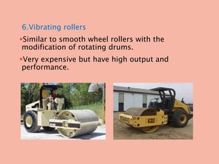Types of compaction and equipment used for compaction | PPTX