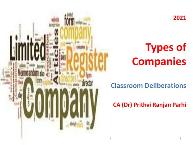 Types of companies | PDF