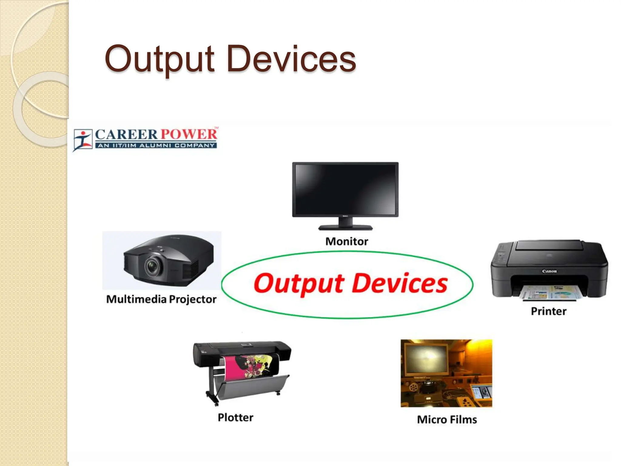 Output Devices
 